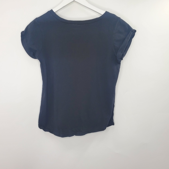 Juicy Couture Big Logo Bling Graphic Baby Tee Black Y2K Short Sleeves - Picture 4 of 5